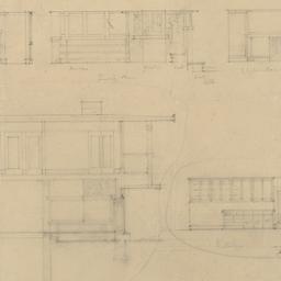 Section, interior casework ...