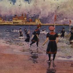 Bathing at Brighton Beach, ...