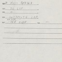 Eastern questionnaire, answ...