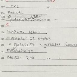 Eastern questionnaire, answ...