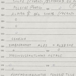 Eastern questionnaire, answ...