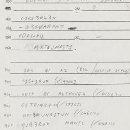 Eastern questionnaire, answ...