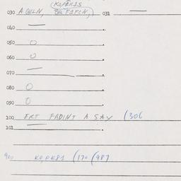 Eastern questionnaire, answ...