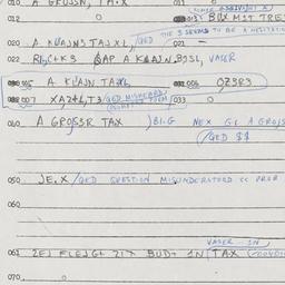 Eastern questionnaire, answ...
