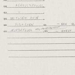 Eastern questionnaire, answ...