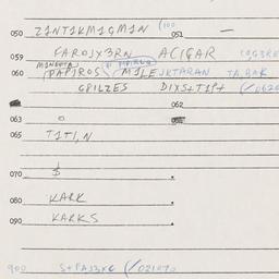 Eastern questionnaire, answ...