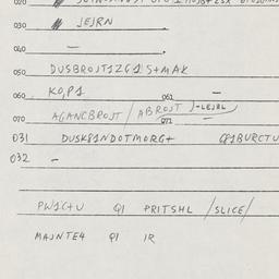Eastern questionnaire, answ...