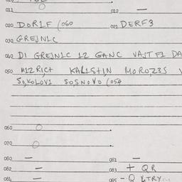 Eastern questionnaire, answ...