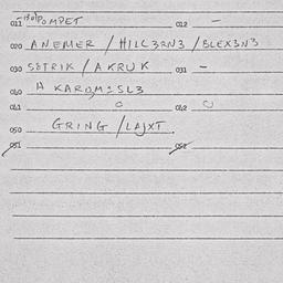 Eastern questionnaire, answ...