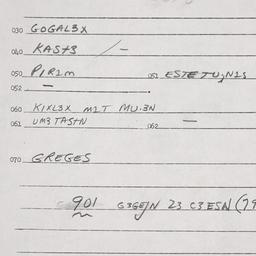 Eastern questionnaire, answ...