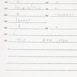 Eastern questionnaire, answ...
