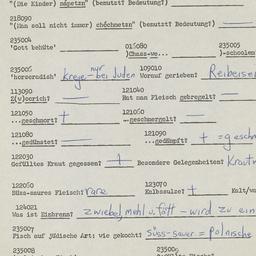 Western questionnaire, answ...