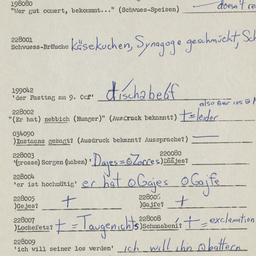 Western questionnaire, answ...