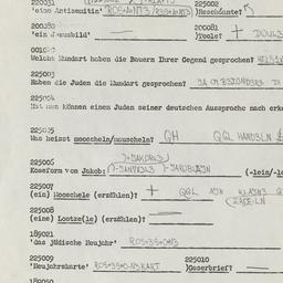 Western questionnaire, answ...