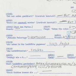 Western questionnaire, answ...