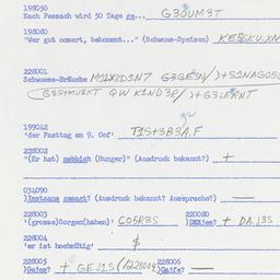 Western questionnaire, answ...