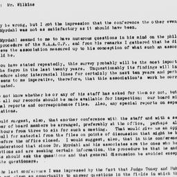 Memorandum from Roy Wilkins...
