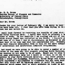 Letter from Guy B. Johnson ...