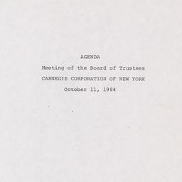 Meeting of the Board of Tru...