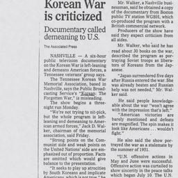 TV series on Korean War is ...