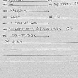Eastern questionnaire, answ...