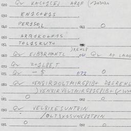 Eastern questionnaire, answ...