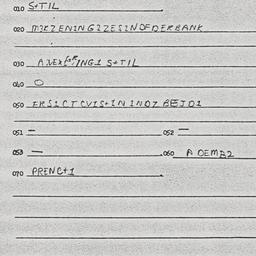 Eastern questionnaire, answ...