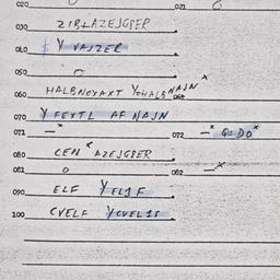 Eastern questionnaire, answ...