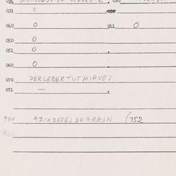 Eastern questionnaire, answ...
