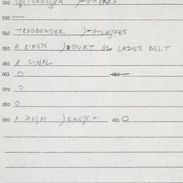 Eastern questionnaire, answ...