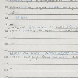 Eastern questionnaire, answ...