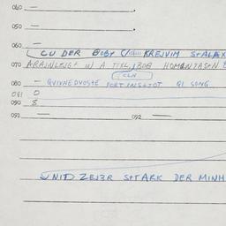Eastern questionnaire, answ...