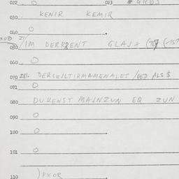 Eastern questionnaire, answ...