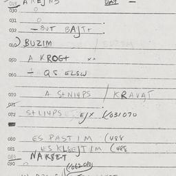 Eastern questionnaire, answ...