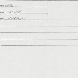 Eastern questionnaire, answ...