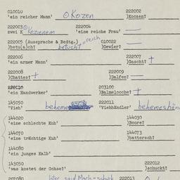 Western questionnaire, answ...