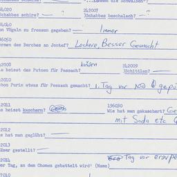 Western questionnaire, answ...