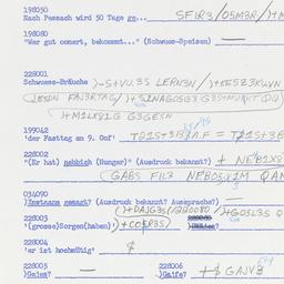 Western questionnaire, answ...
