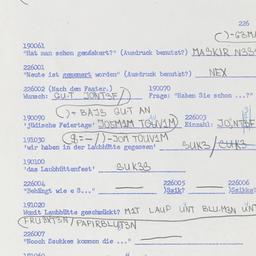Western questionnaire, answ...