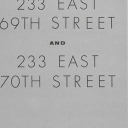 233 E. 69 Street, 233 East ...