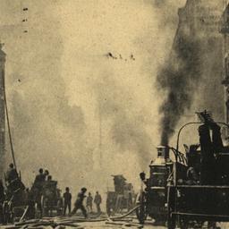 Fire Scene, N. Y. City.