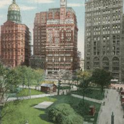 Newspaper Row and City Hall...