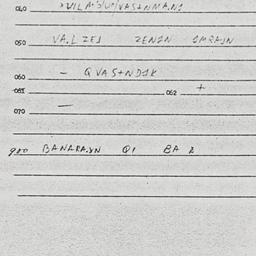 Eastern questionnaire, answ...