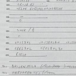 Eastern questionnaire, answ...