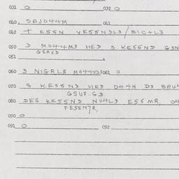 Western questionnaire, answ...
