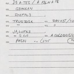 Eastern questionnaire, answ...