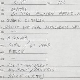 Eastern questionnaire, answ...