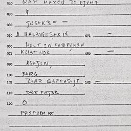 Eastern questionnaire, answ...