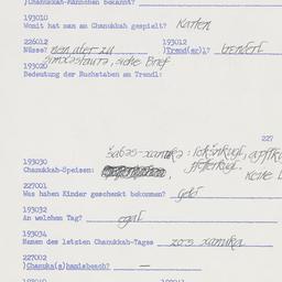 Western questionnaire, answ...
