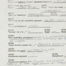 Western questionnaire, answ...